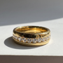 Channel Set Half Eternity Men's Band | Round Brilliant Cut