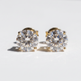 2.04 CTW Lab-Grown Diamond Studs | 14K Yellow Gold | IGI Certified