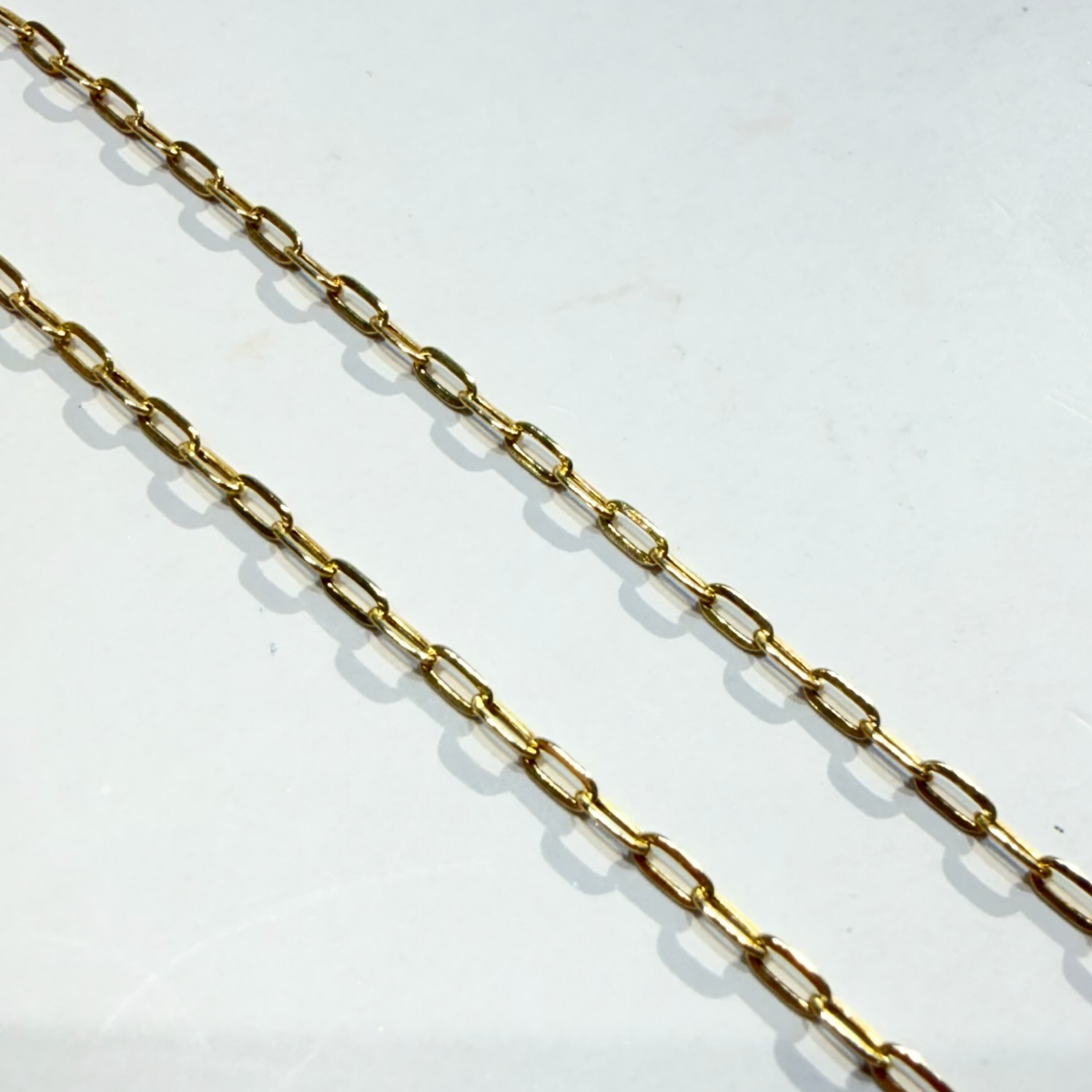 Small Paperclip Chain | 10K Yellow Gold