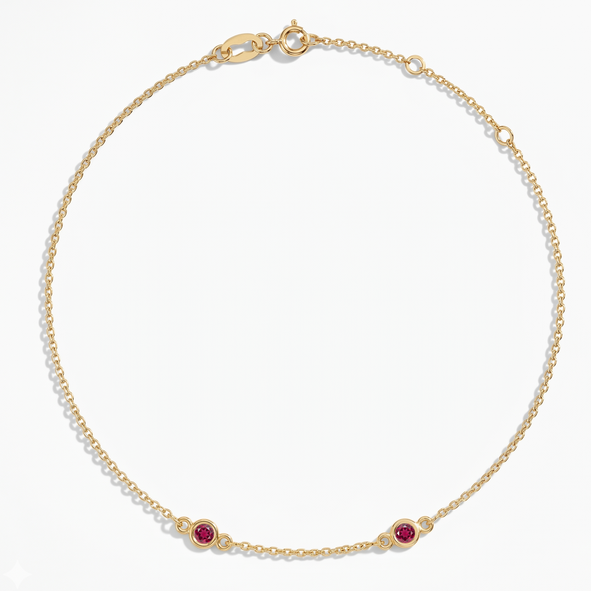 The Two Station Bracelet | Cable Chain