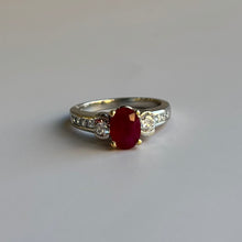  Platinum Oval Ruby