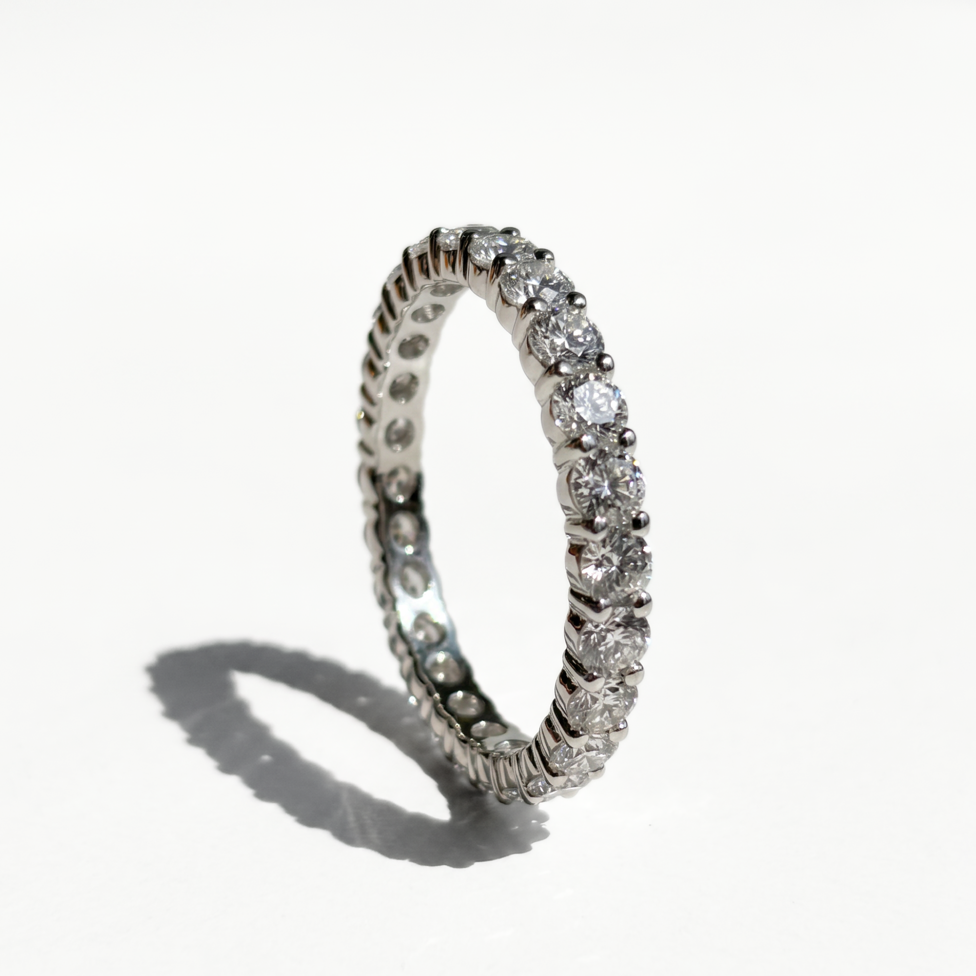 1.18 CTW Round Eternity Band | 14K White Gold