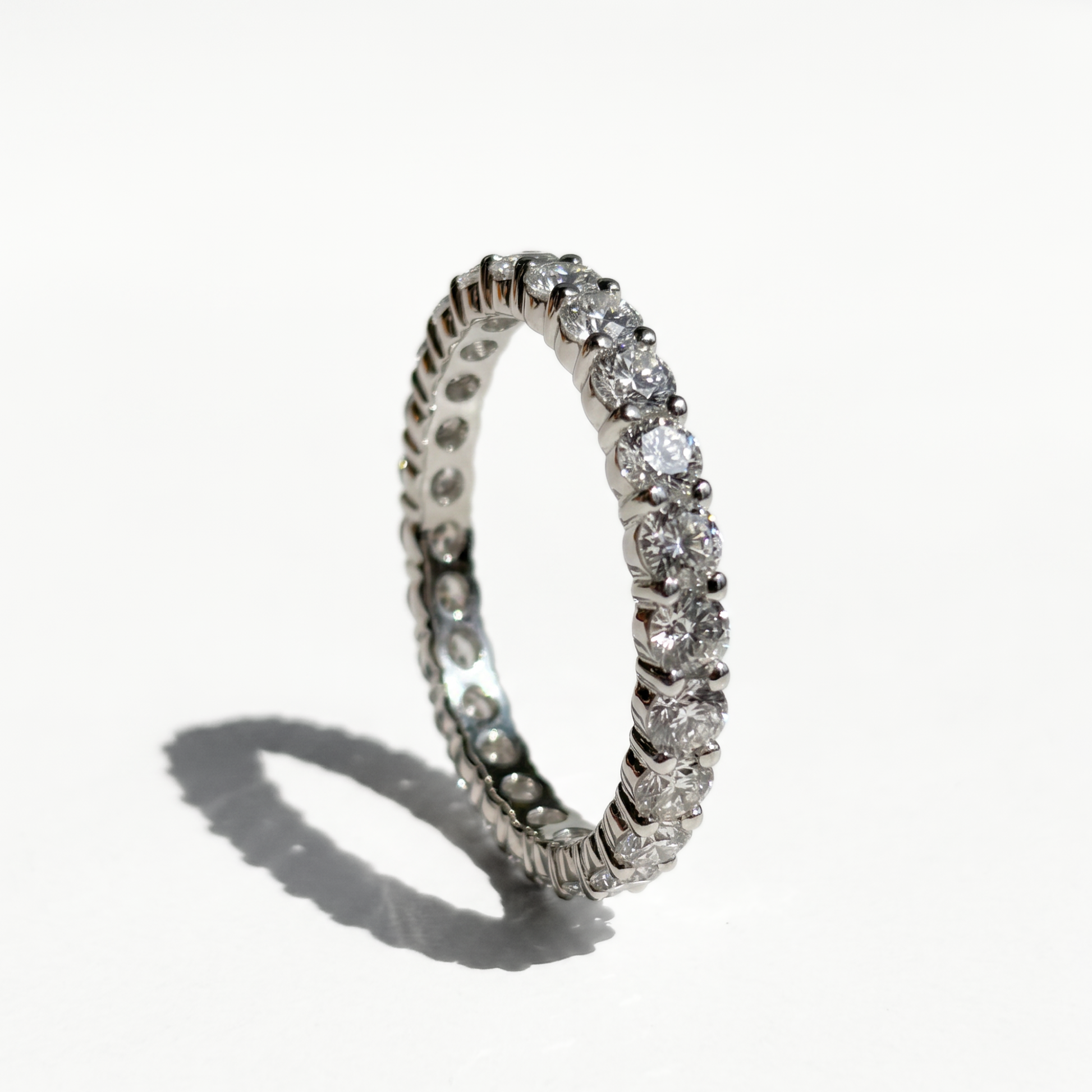 1.18 CTW Round Eternity Band | 14K White Gold