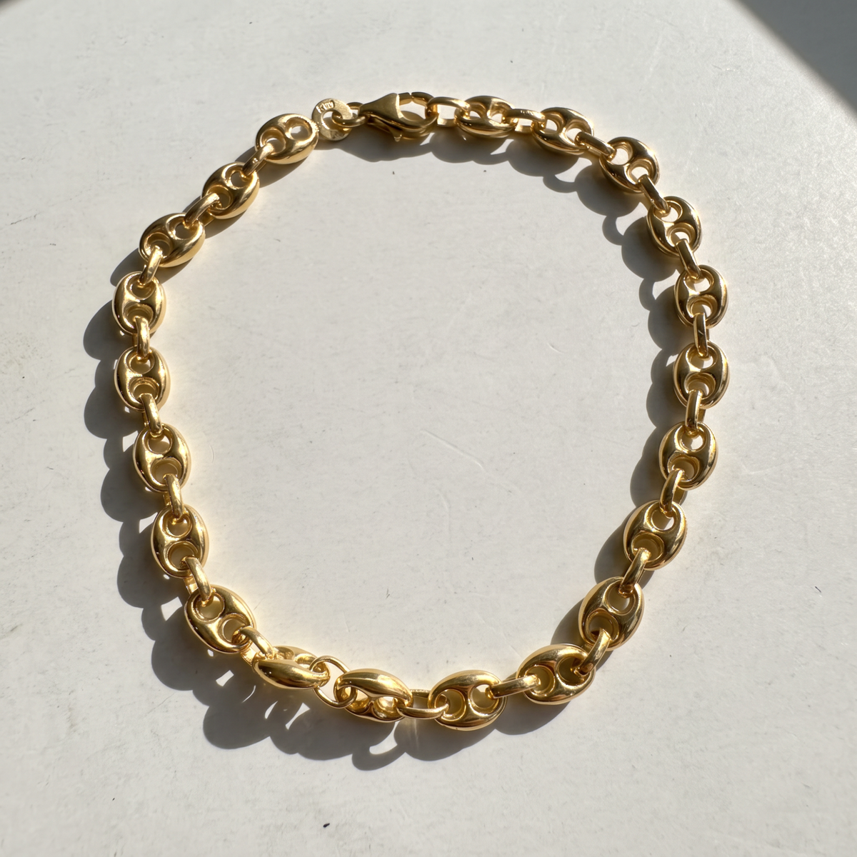 The Puffed Mariner Bracelet | 10K Yellow Gold