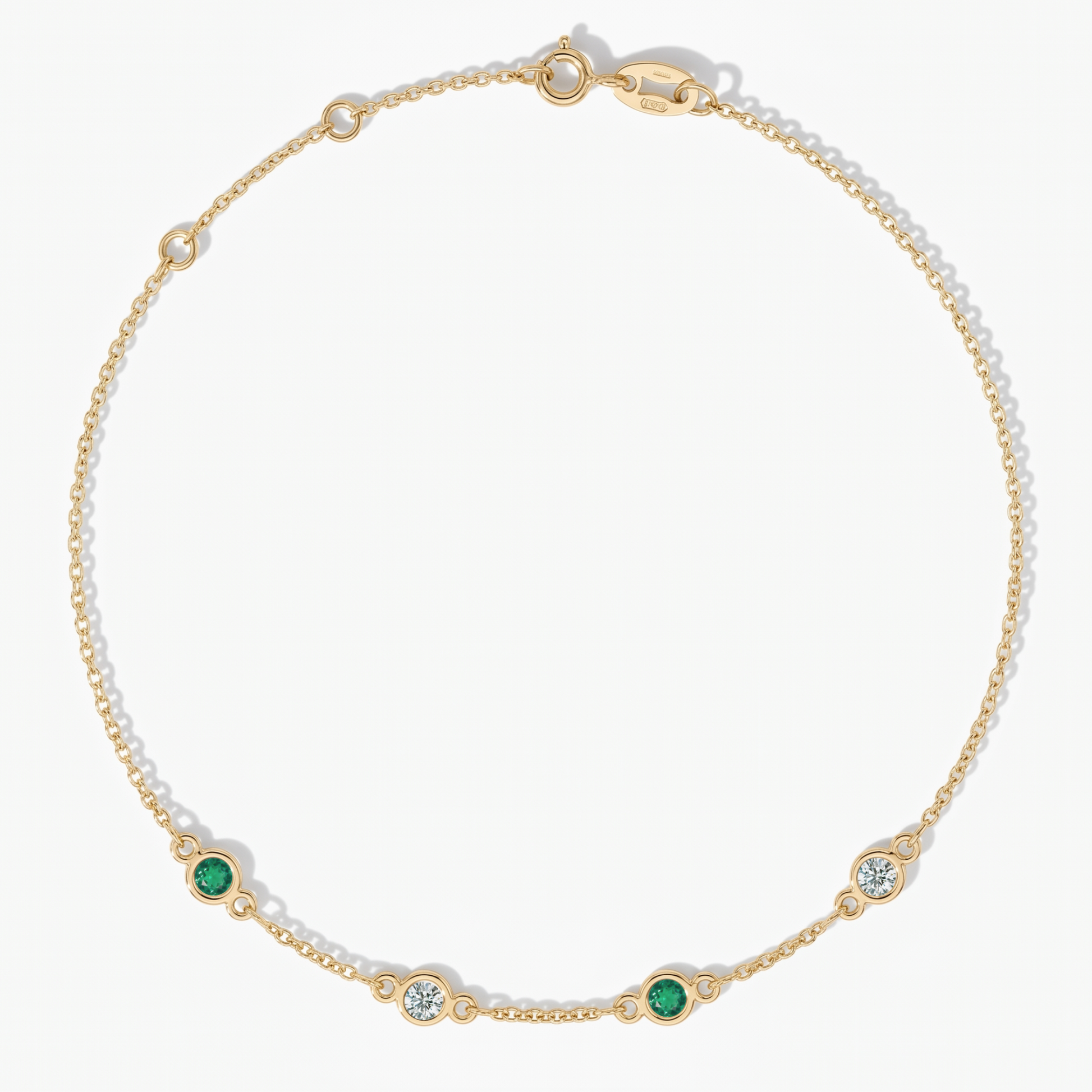 The Four Station Bracelet | Cable Chain