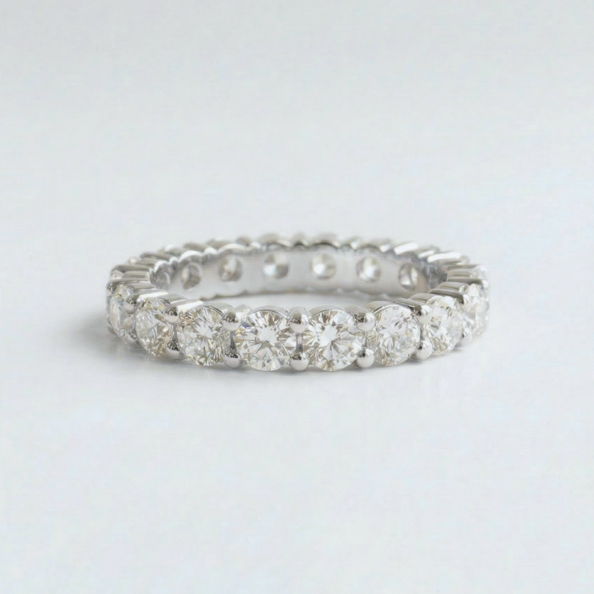 The Classic Prong Set Eternity Band | Lab-Grown Diamond | 14K Gold