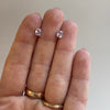 Pink Sapphire Studs