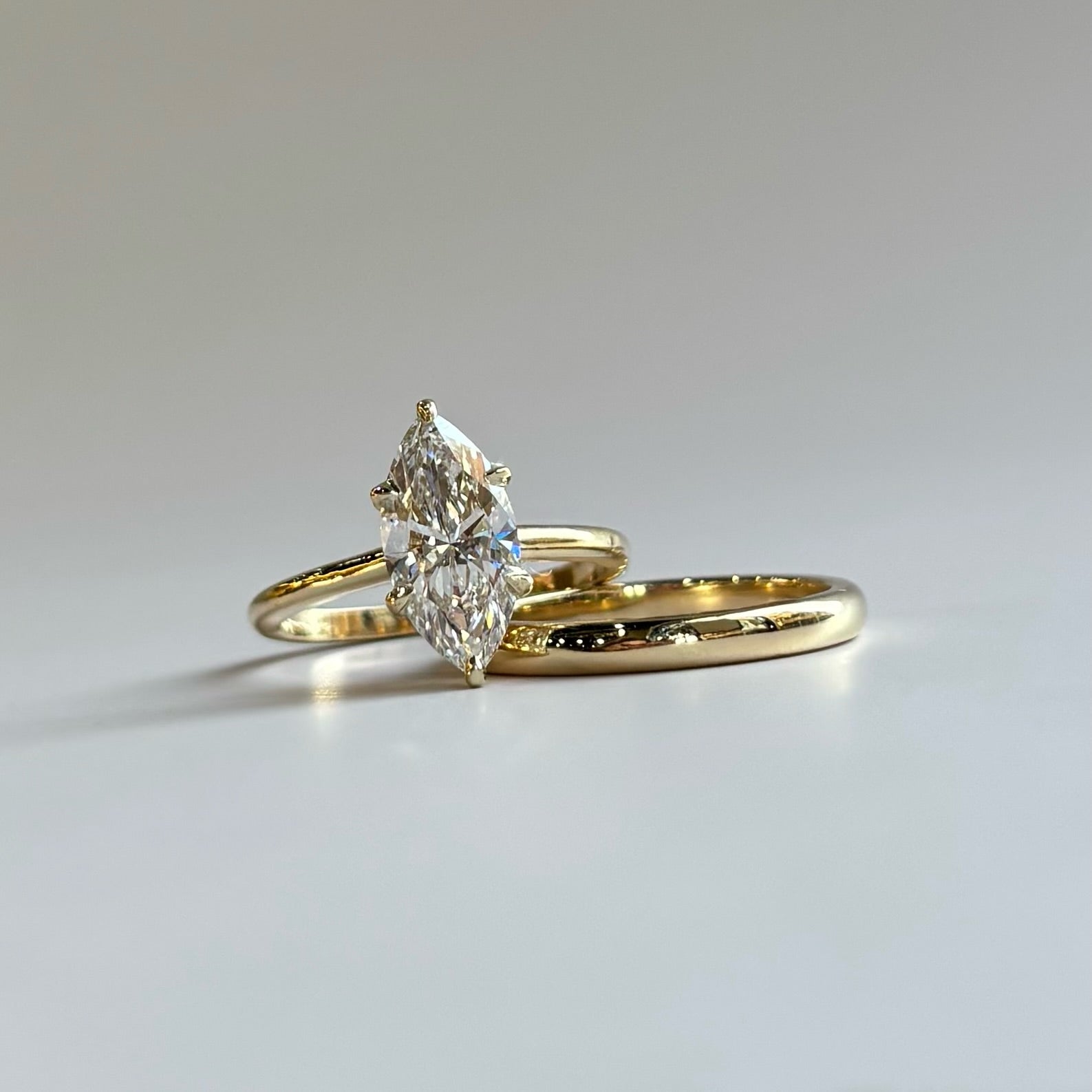 The Sol Engagement Ring | Claw Prongs | Marquise