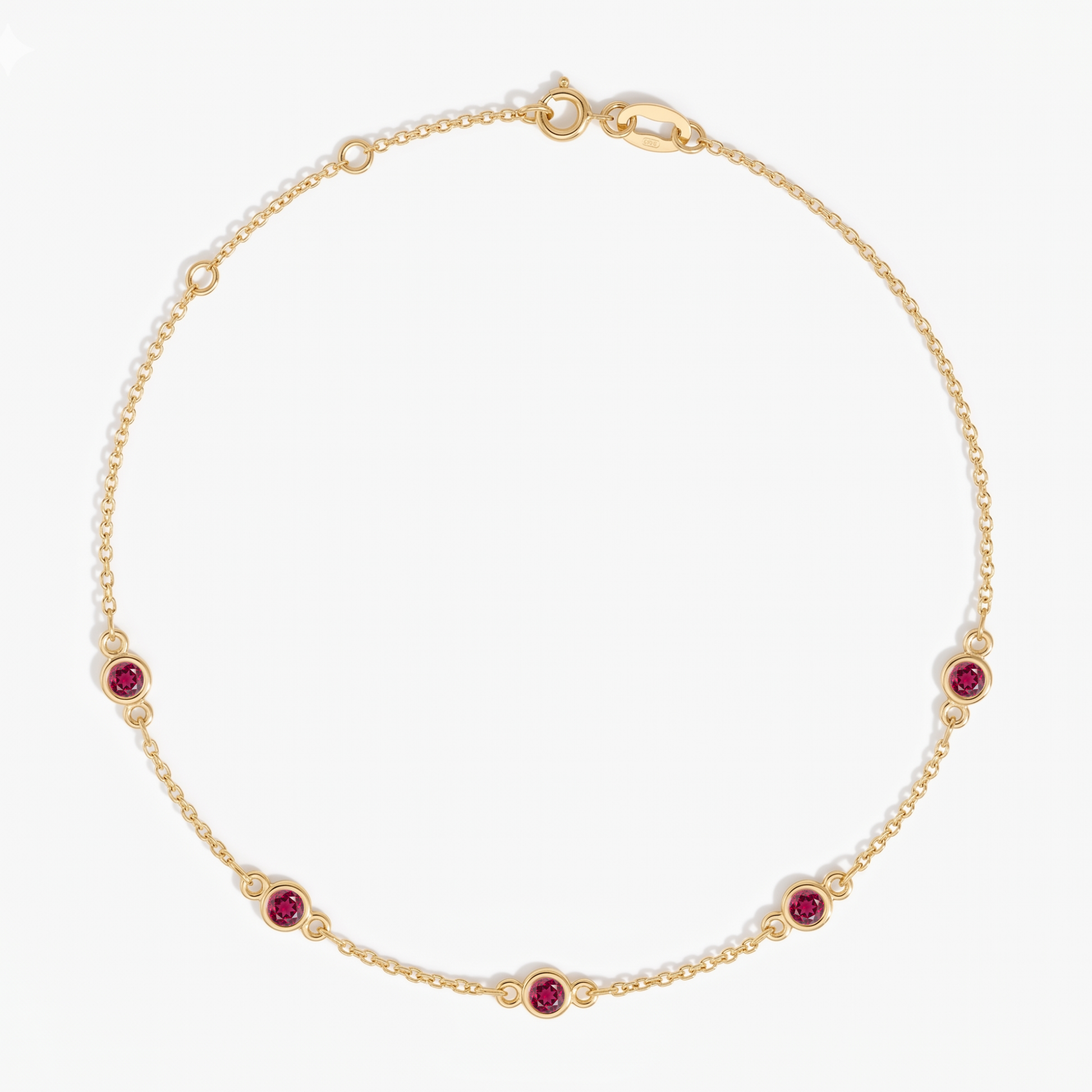 The Five Station Necklace | Cable Chain