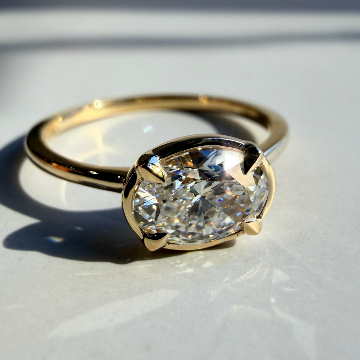 The Claw Prong Bezel Solitaire Ring