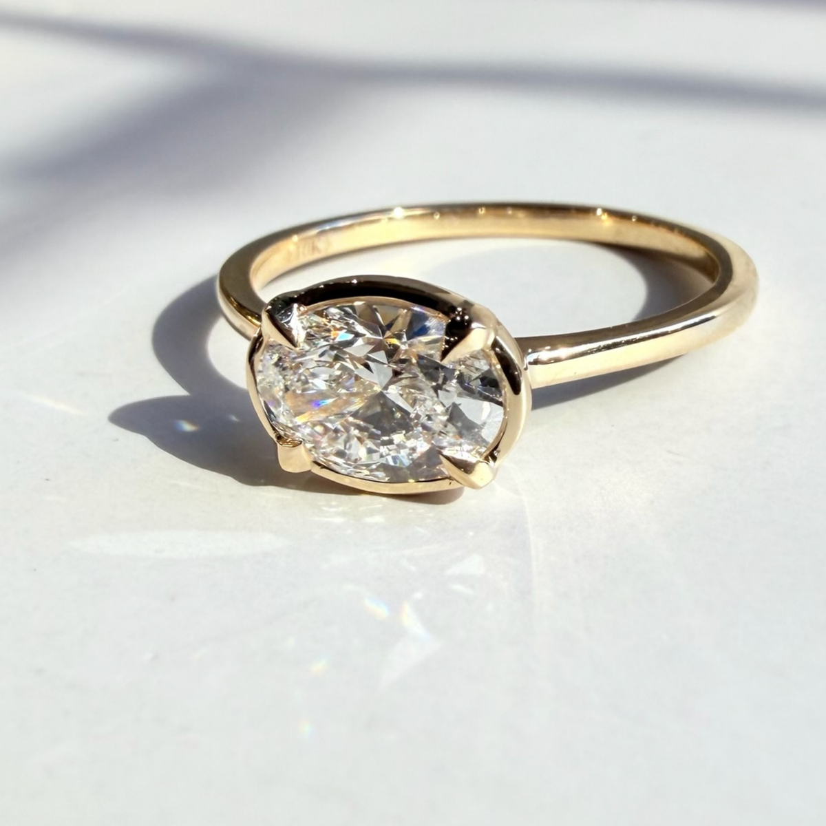 The Claw Prong Bezel Solitaire Ring