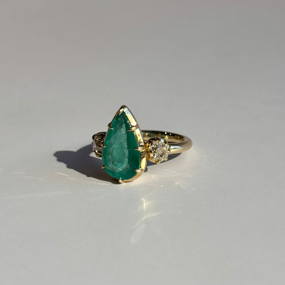 Emerald and Diamond Ring