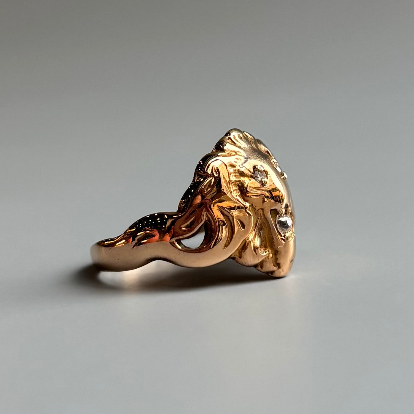 The Lion Ring | 14K Yellow Gold | Vintage