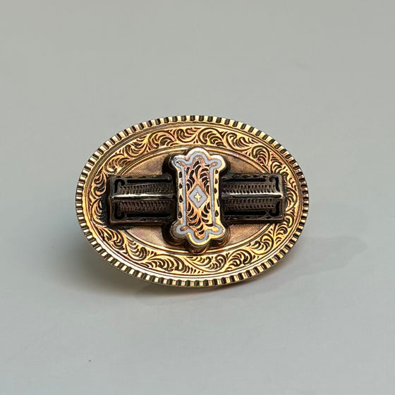 10k Yellow Gold Victorian Pendant/Pin