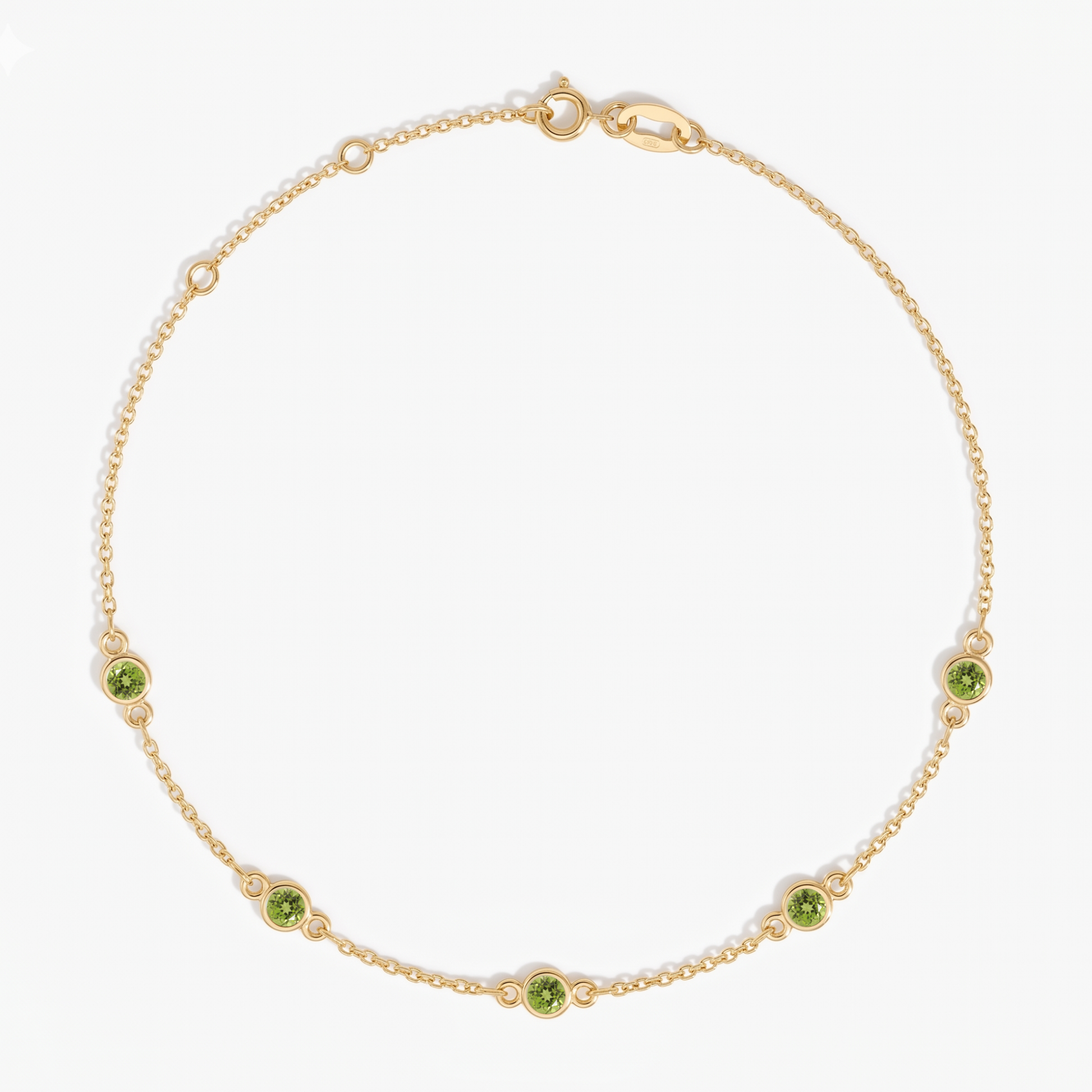 The Five Station Necklace | Cable Chain