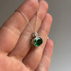 East-West Green Topaz Oval