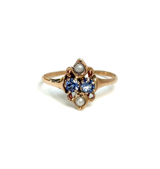 1910 Blue Sapphire Ring