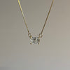 1.09 Radiant East-West Diamond Necklace