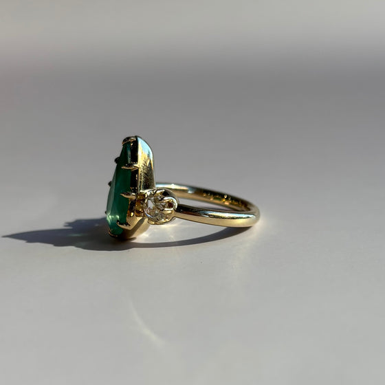 Emerald and Diamond Ring
