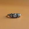 Art Deco Triangular Two-Tone Diamond Ring .35 ct