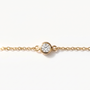 The Sol Bracelet | 0.10 CT Lab-Grown Diamond | Bezel Set | Cable Chain