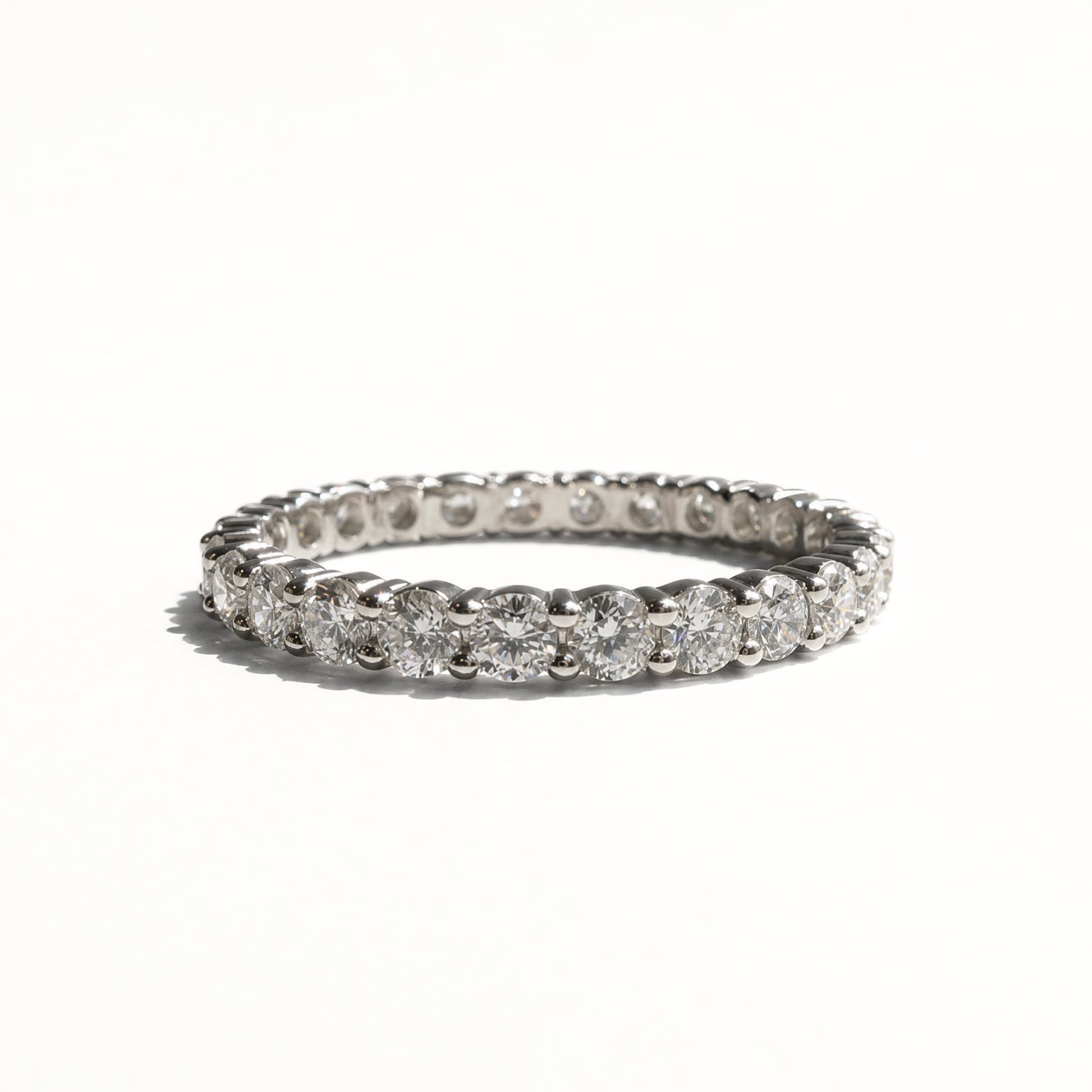 1.18 CTW Round Eternity Band | 14K White Gold