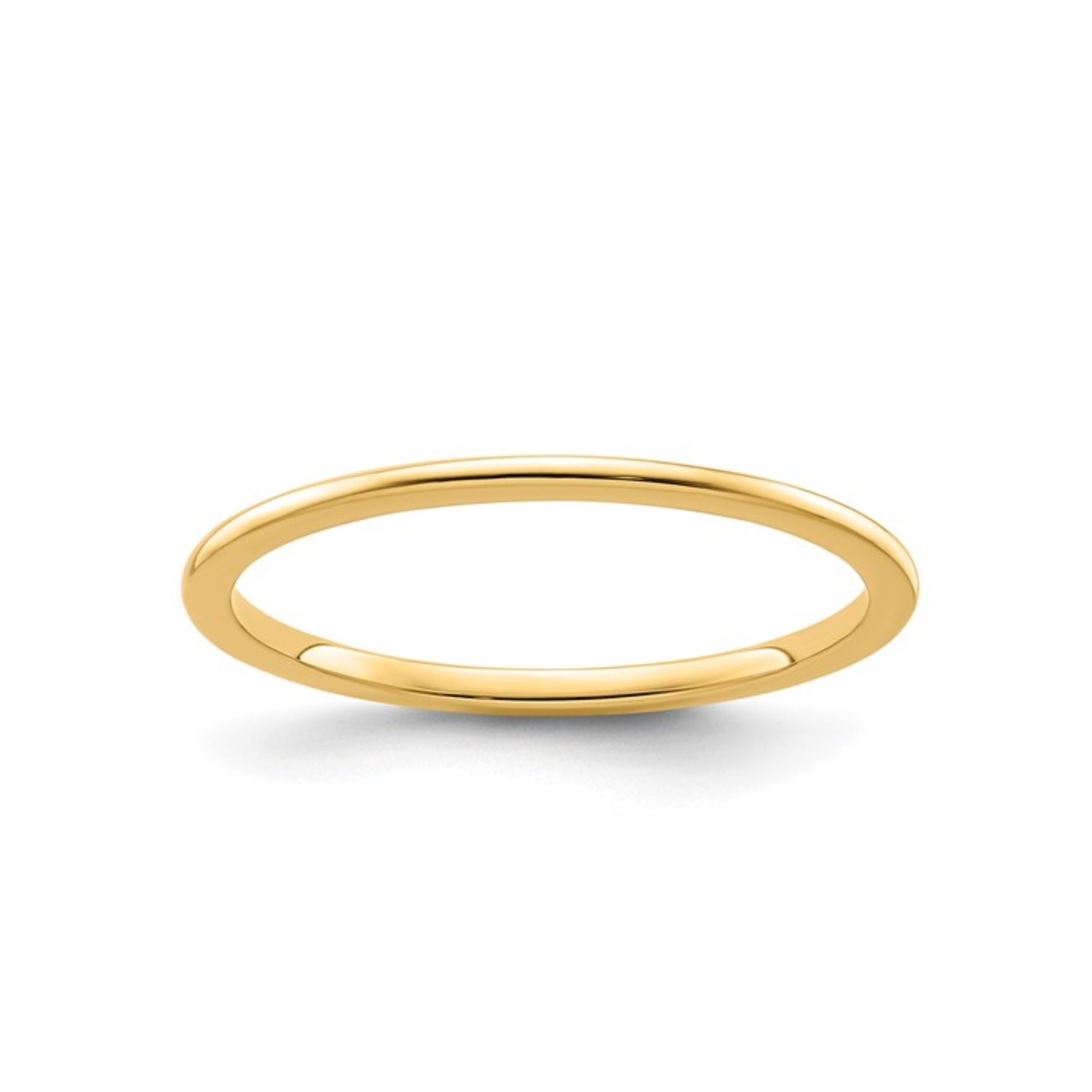 The Half Round Stacking Ring | Polished | 1.2mm