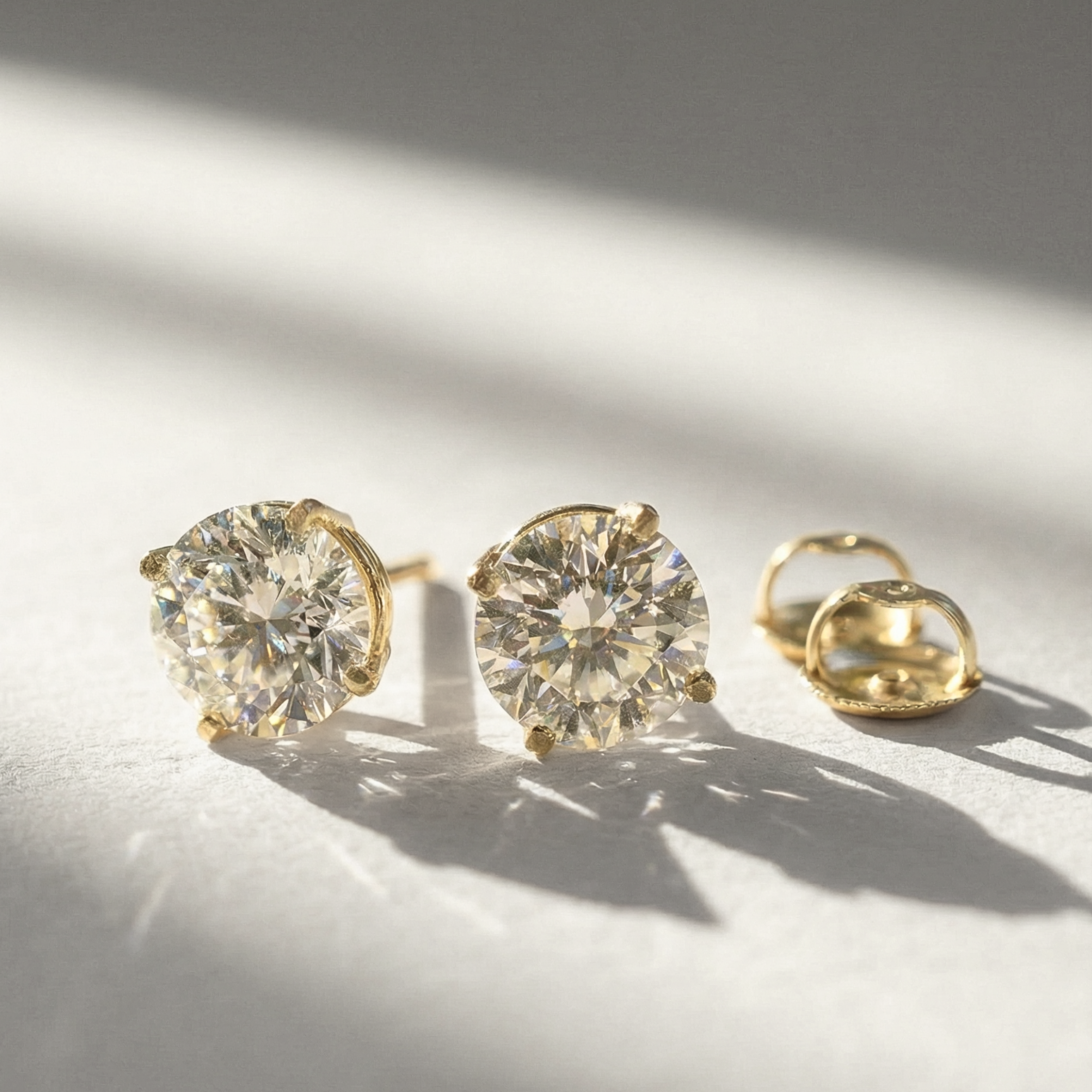 The Certified Stud | 3 CTW | Lab-Grown Diamond | 14K Gold