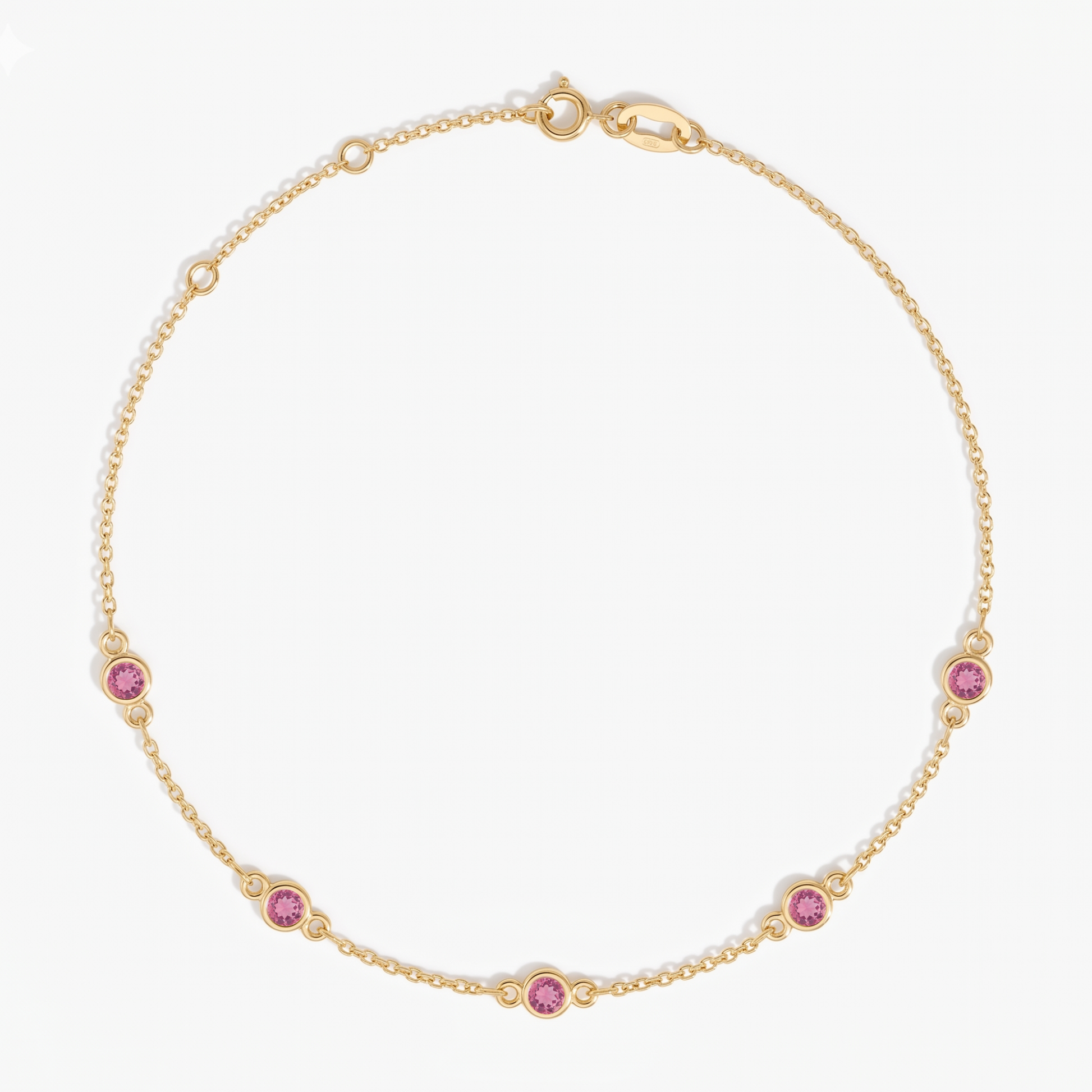 The Five Station Necklace | Cable Chain