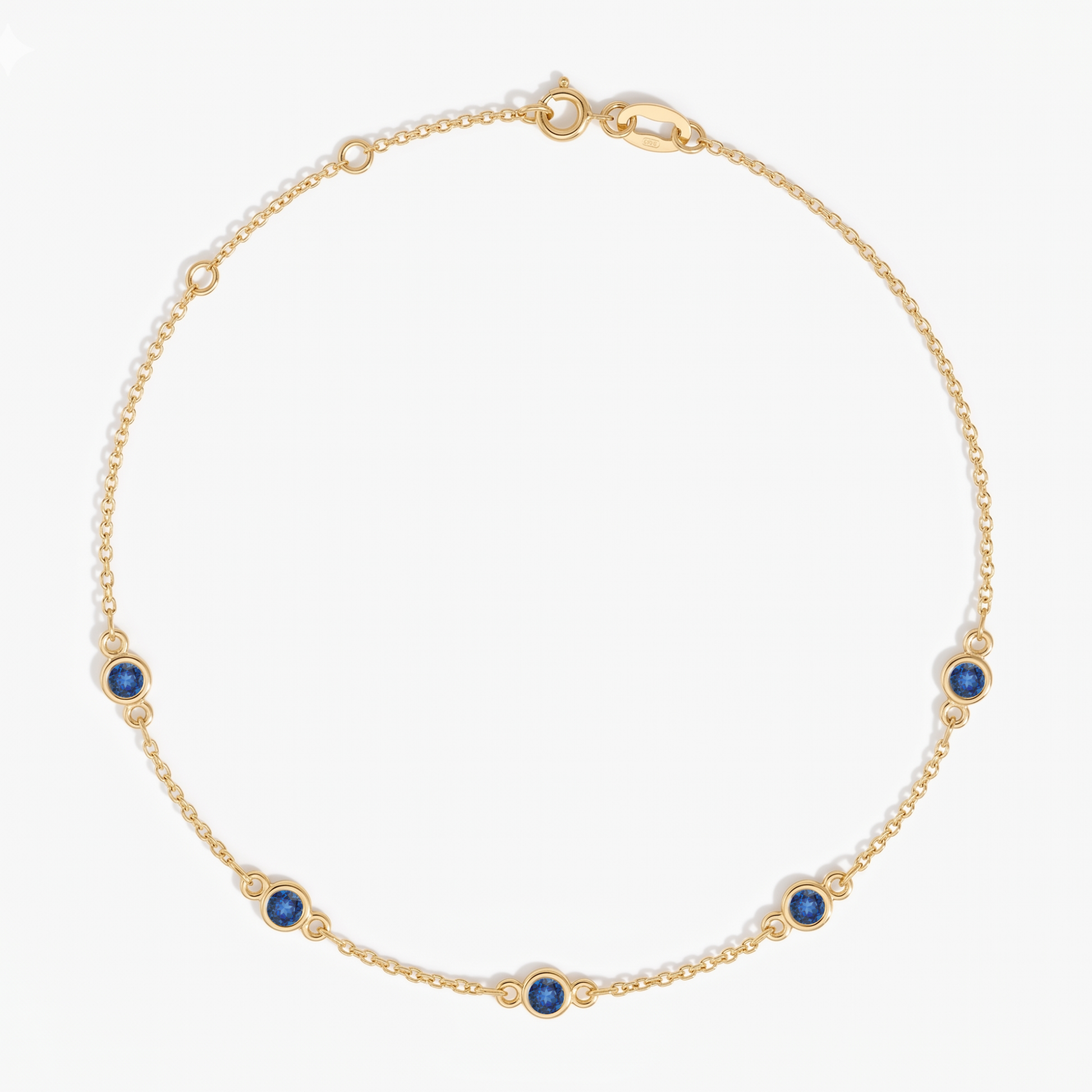 The Five Station Necklace | Cable Chain