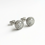 Lab-Grown Diamond Halo Stud Earrings | 1.75 CTW | 14K White Gold | D Color, VS1 Clarity