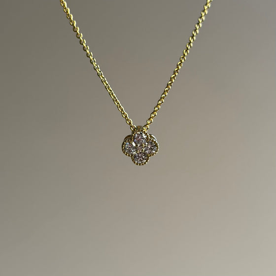 Quatrefoil Diamond Necklace