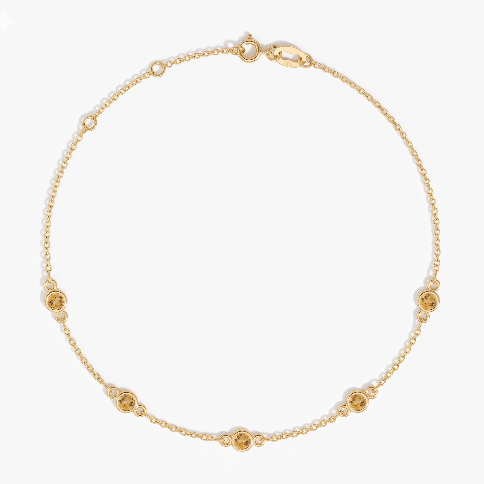 The Five Station Necklace | Cable Chain