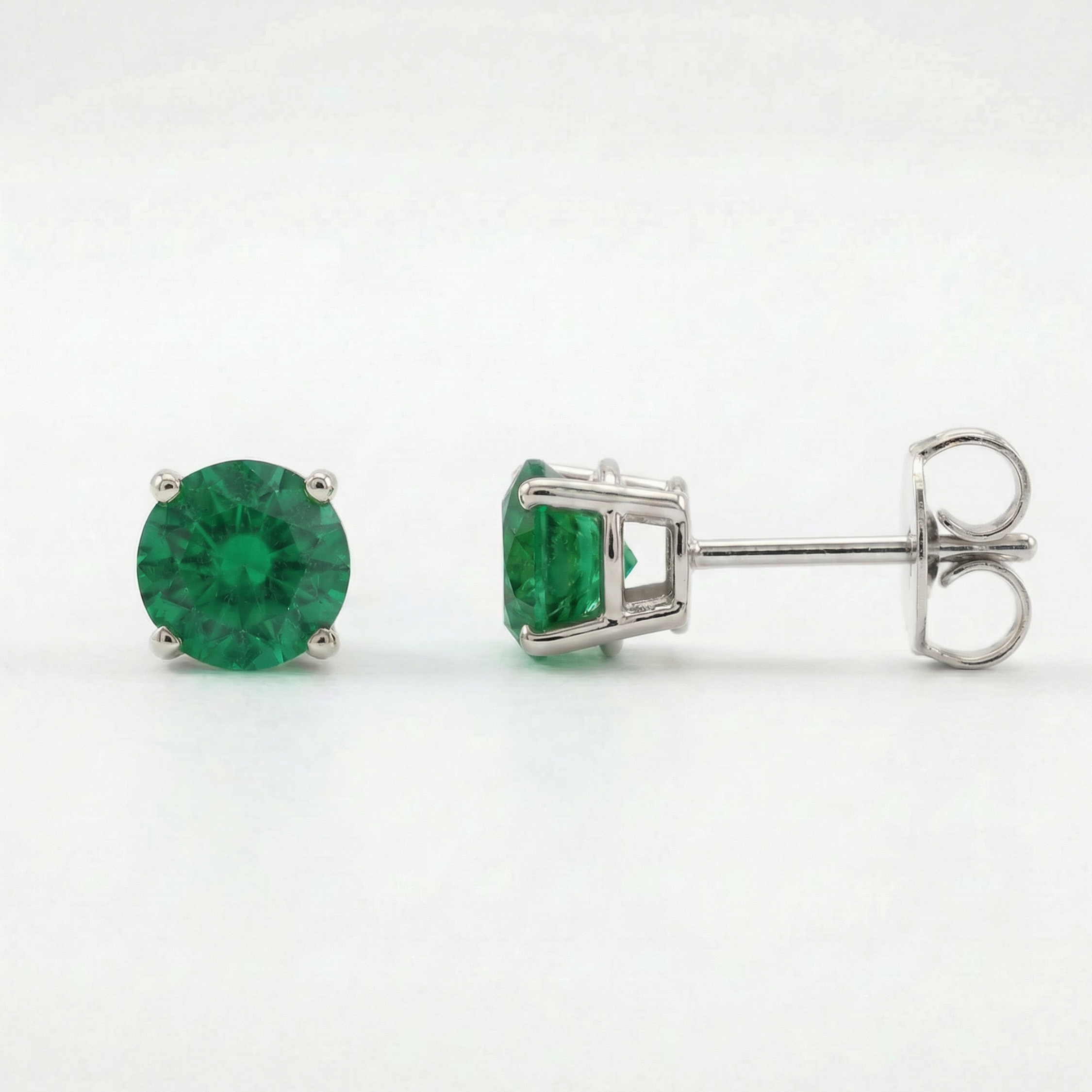 The Gemstone Stud | Lab-Grown Emerald