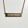 Spartan Bar Necklace | Gold Plated Sterling Silver