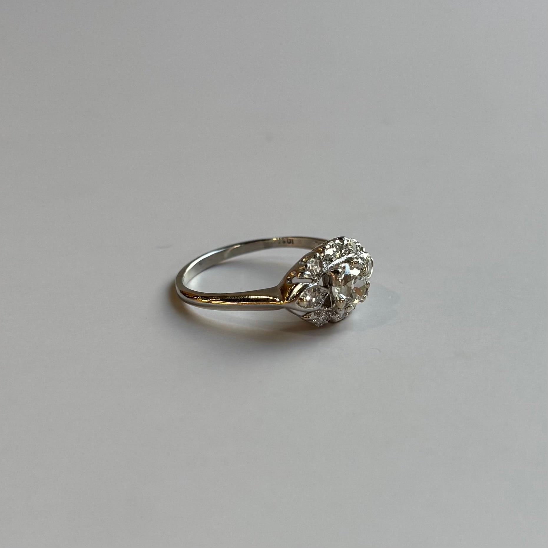Art Deco 0.65CTW Diamond Engagement Ring | Platinum | Vintage