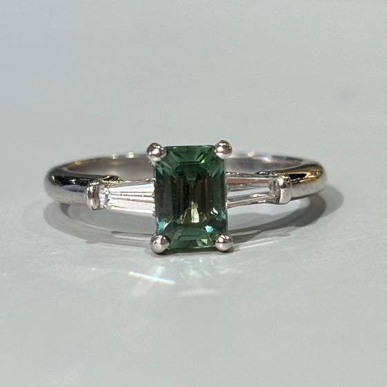 Green Sapphire Ring