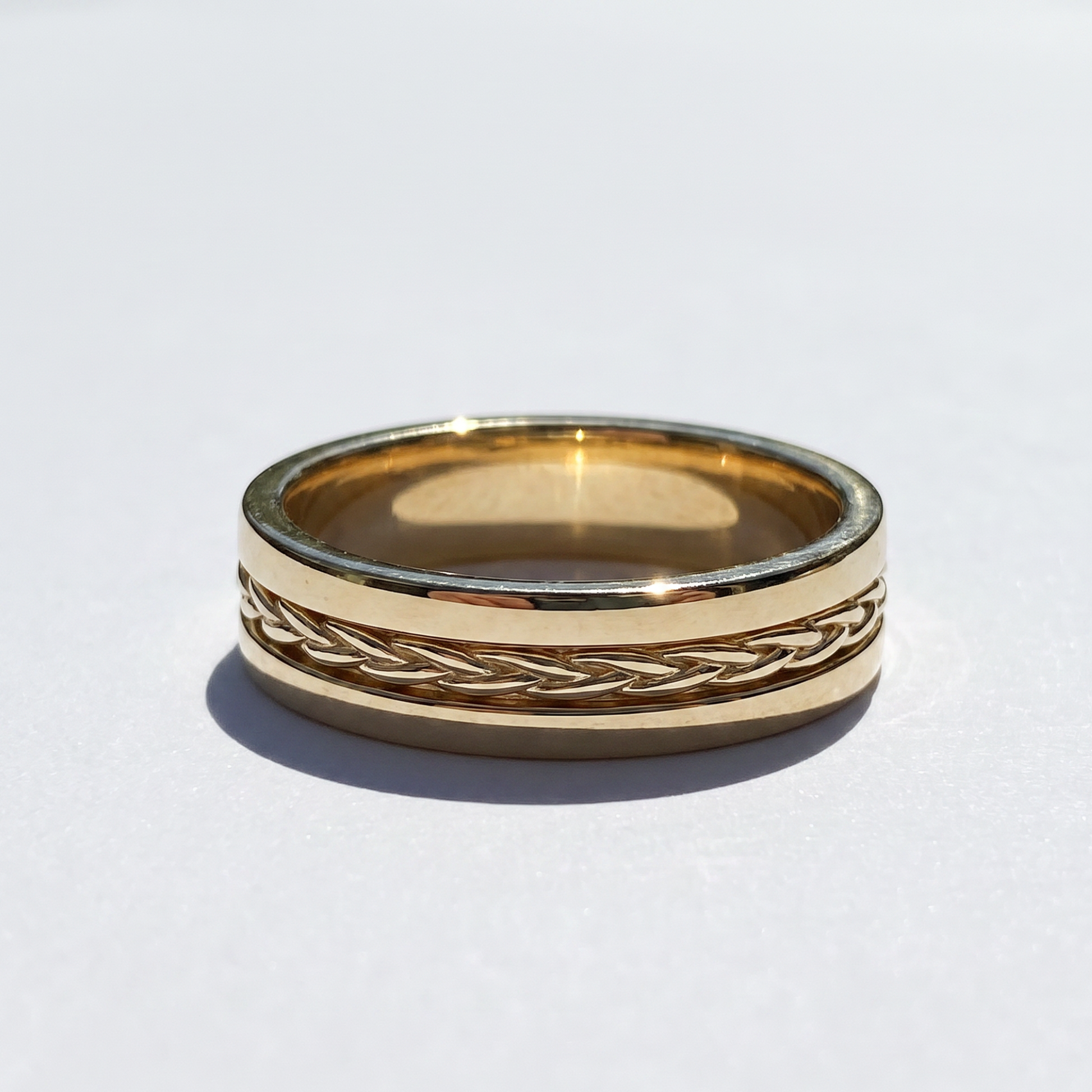 The Braided Men's Wedding Band