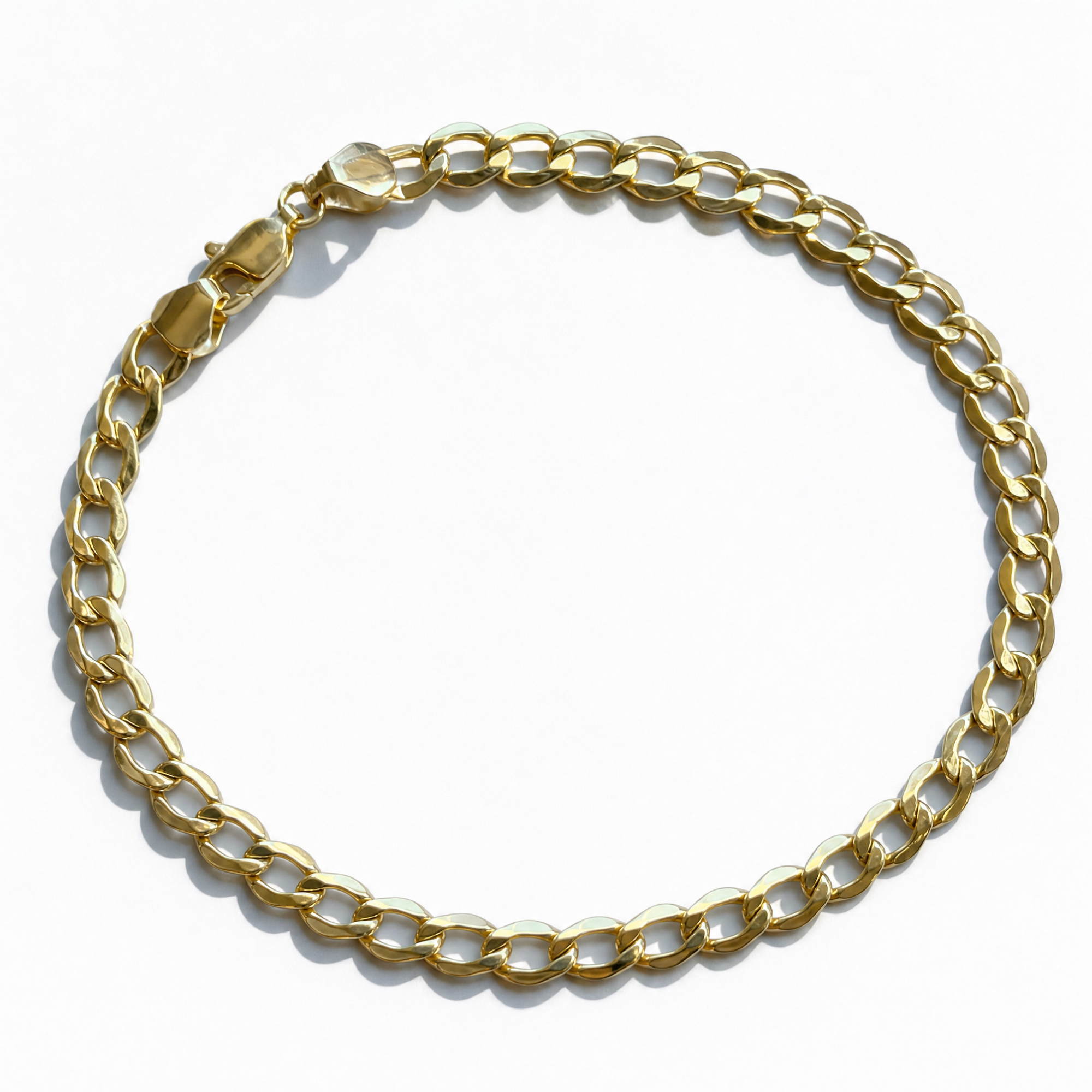 The Curb Link Bracelet | 4.5mm | 10K Yellow Gold
