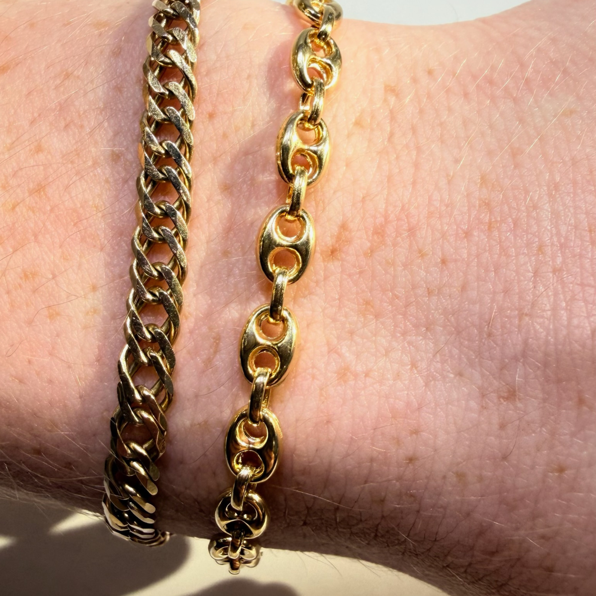 The Puffed Mariner Bracelet | 10K Yellow Gold