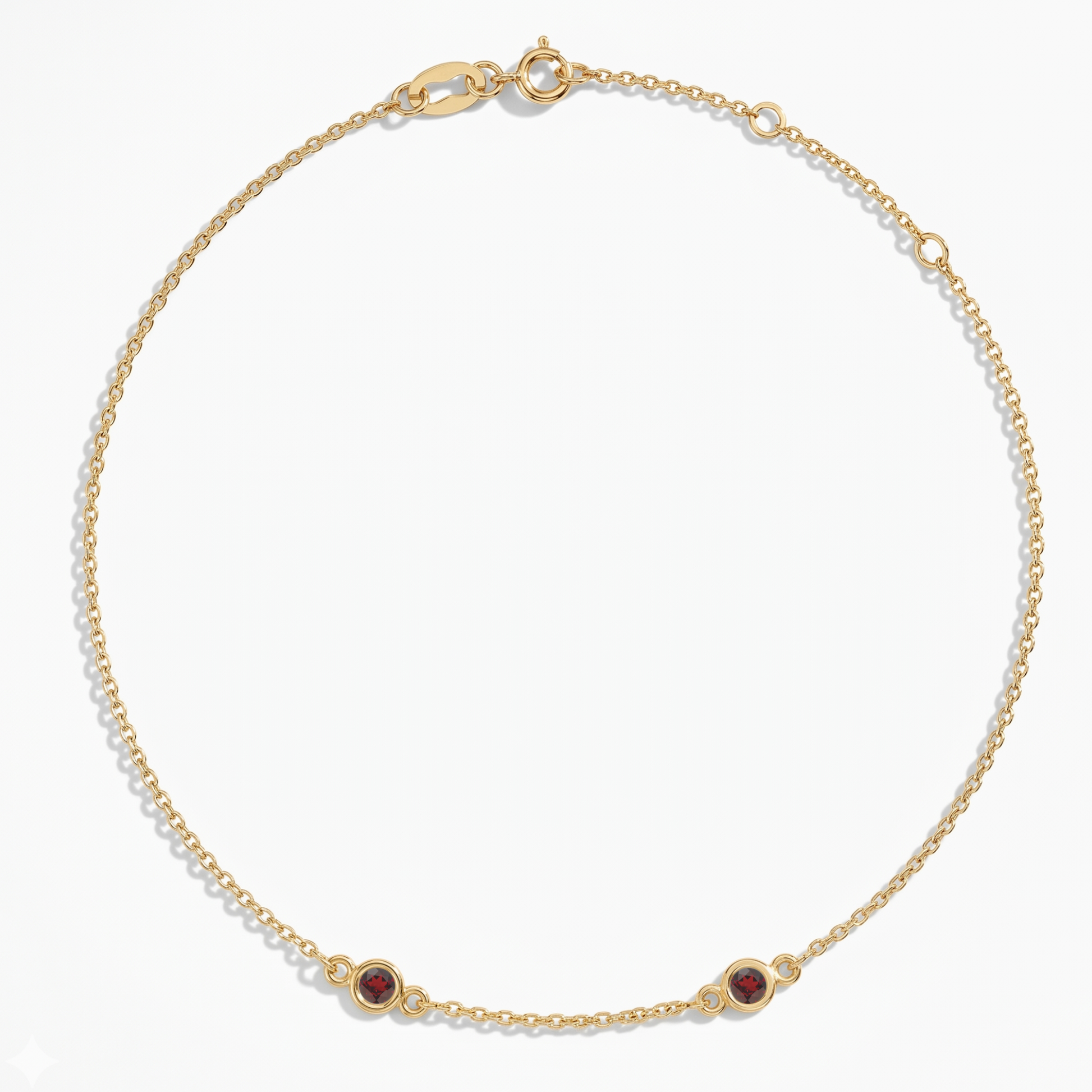 The Two Station Bracelet | Cable Chain