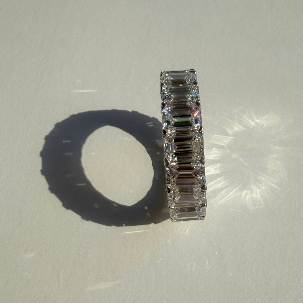 7.95 CTW Emerald Cut Eternity Band | Lab-Grown Diamond