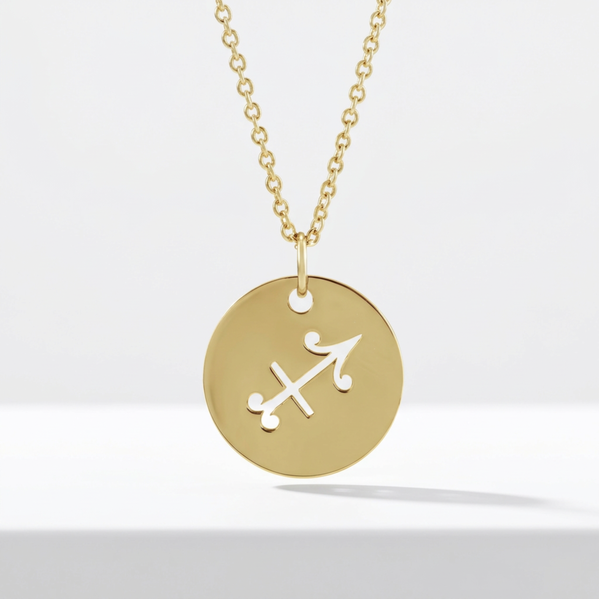 The Zodiac Necklace | Sagittarius | 14K Gold