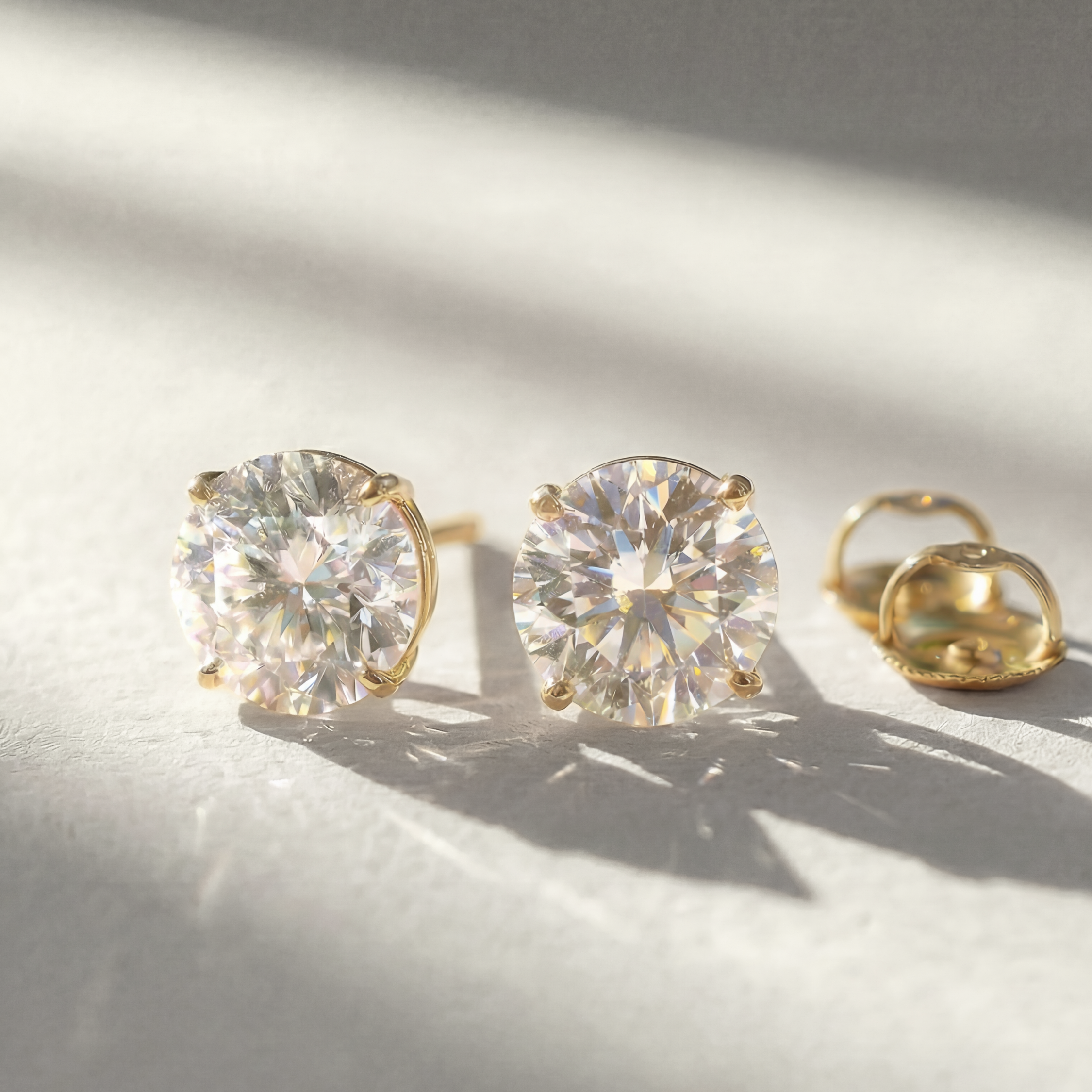 The Certified Stud | 5 CTW | Lab-Grown Diamond | 14K Gold