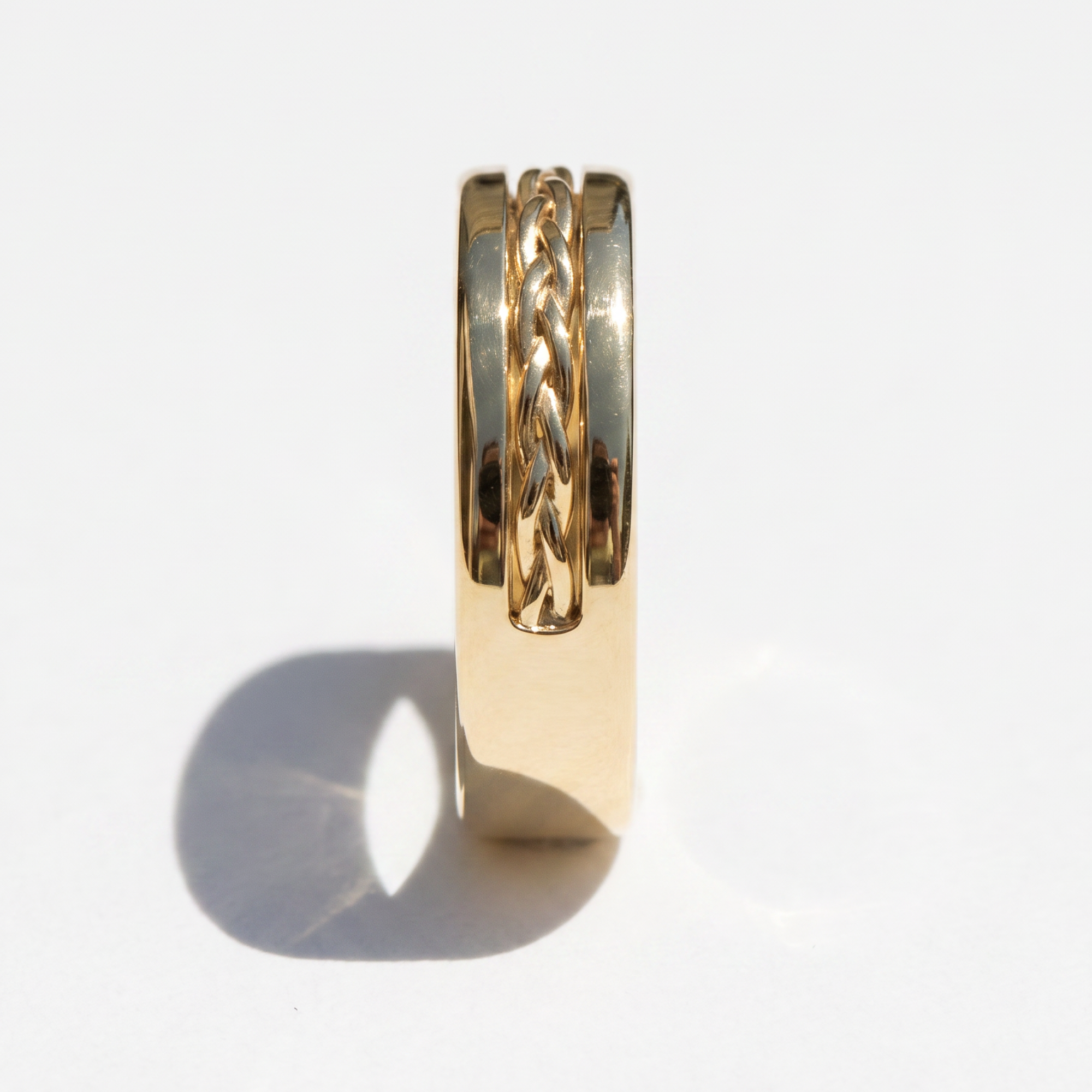 The Braided Men's Wedding Band