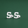 Block S MSU Stud Earrings | Sterling Silver