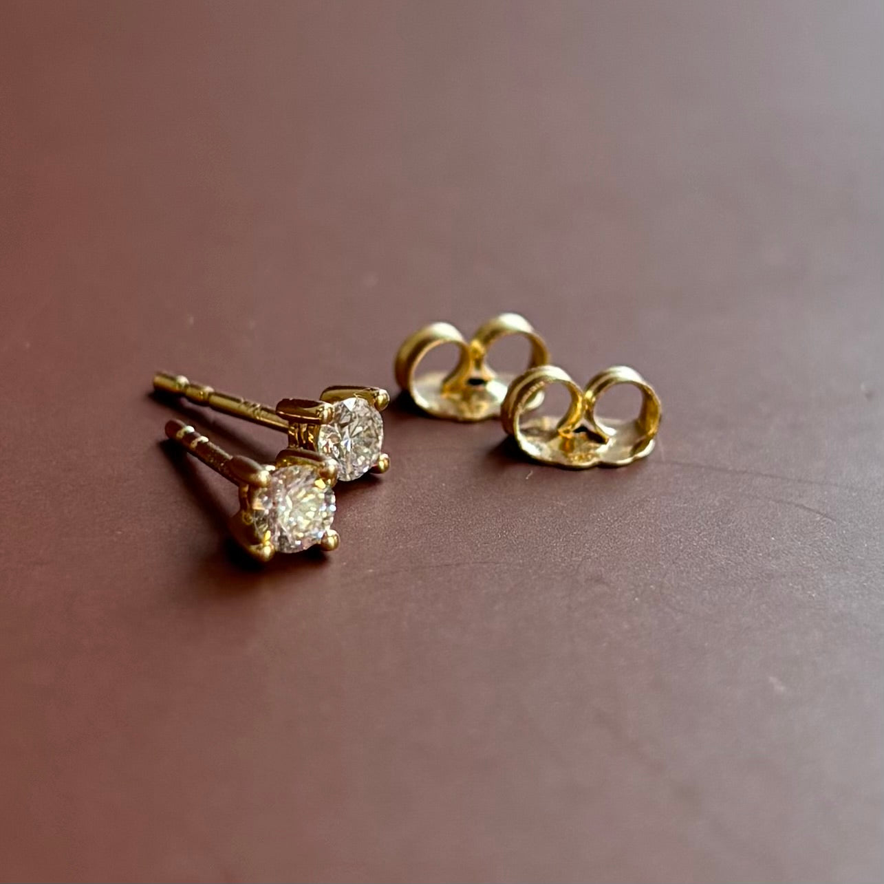 Lab-Grown Diamond Stud Earrings | 0.25 CTW | 14K Yellow Gold | D Color, VS1 Clarity