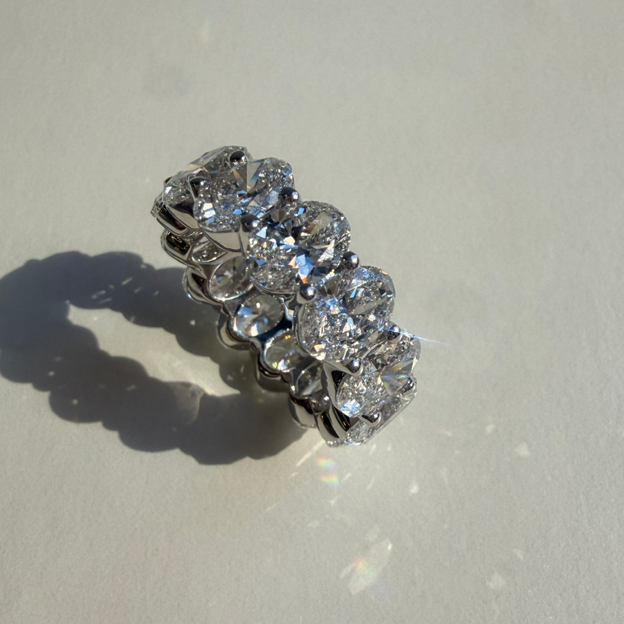 9.09 CTW Oval Eternity Band