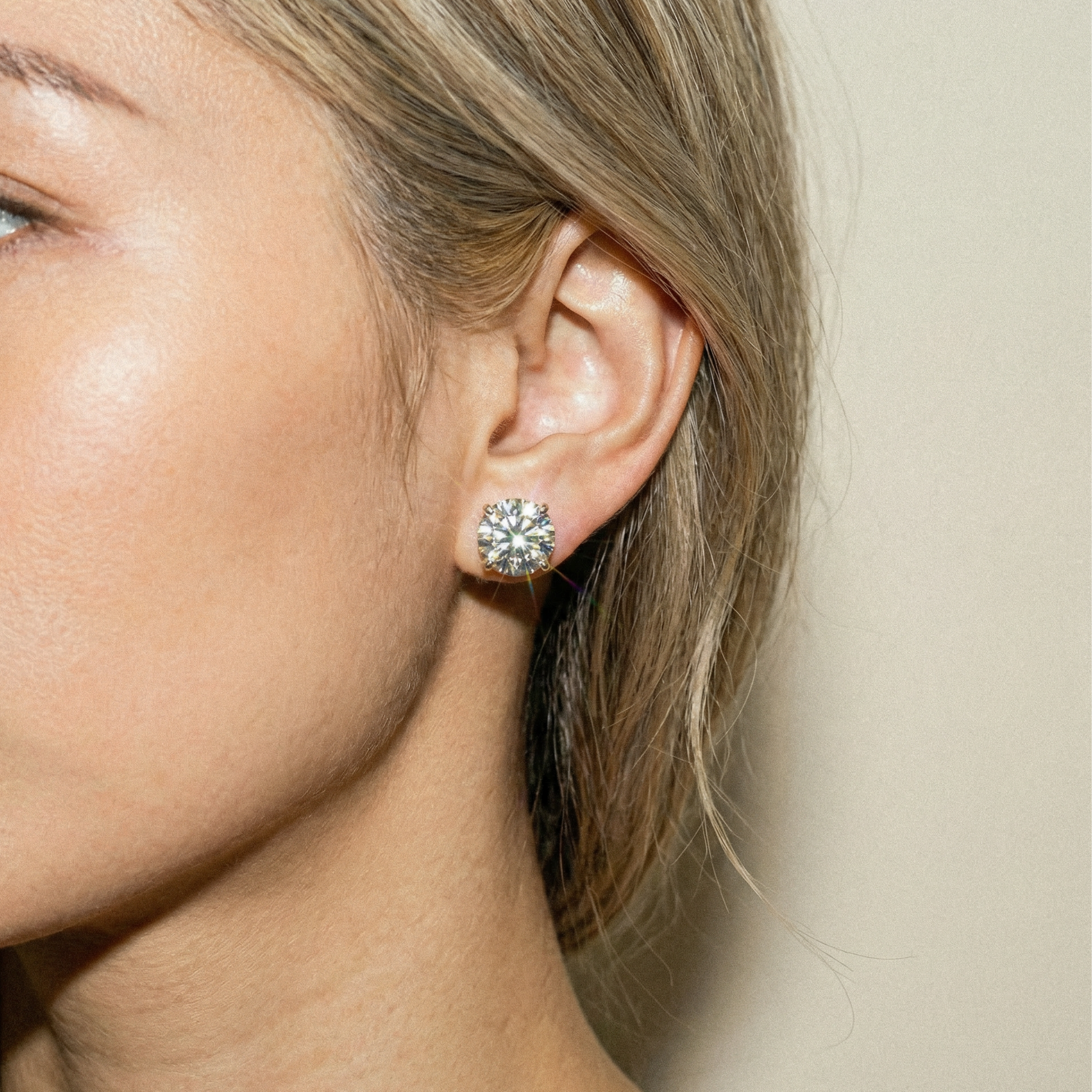 The Certified Stud | 6 CTW | Lab-Grown Diamond | 14K Gold