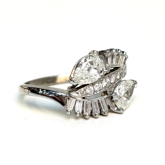 Antique Pear Shaped Diamond Fashion Ring